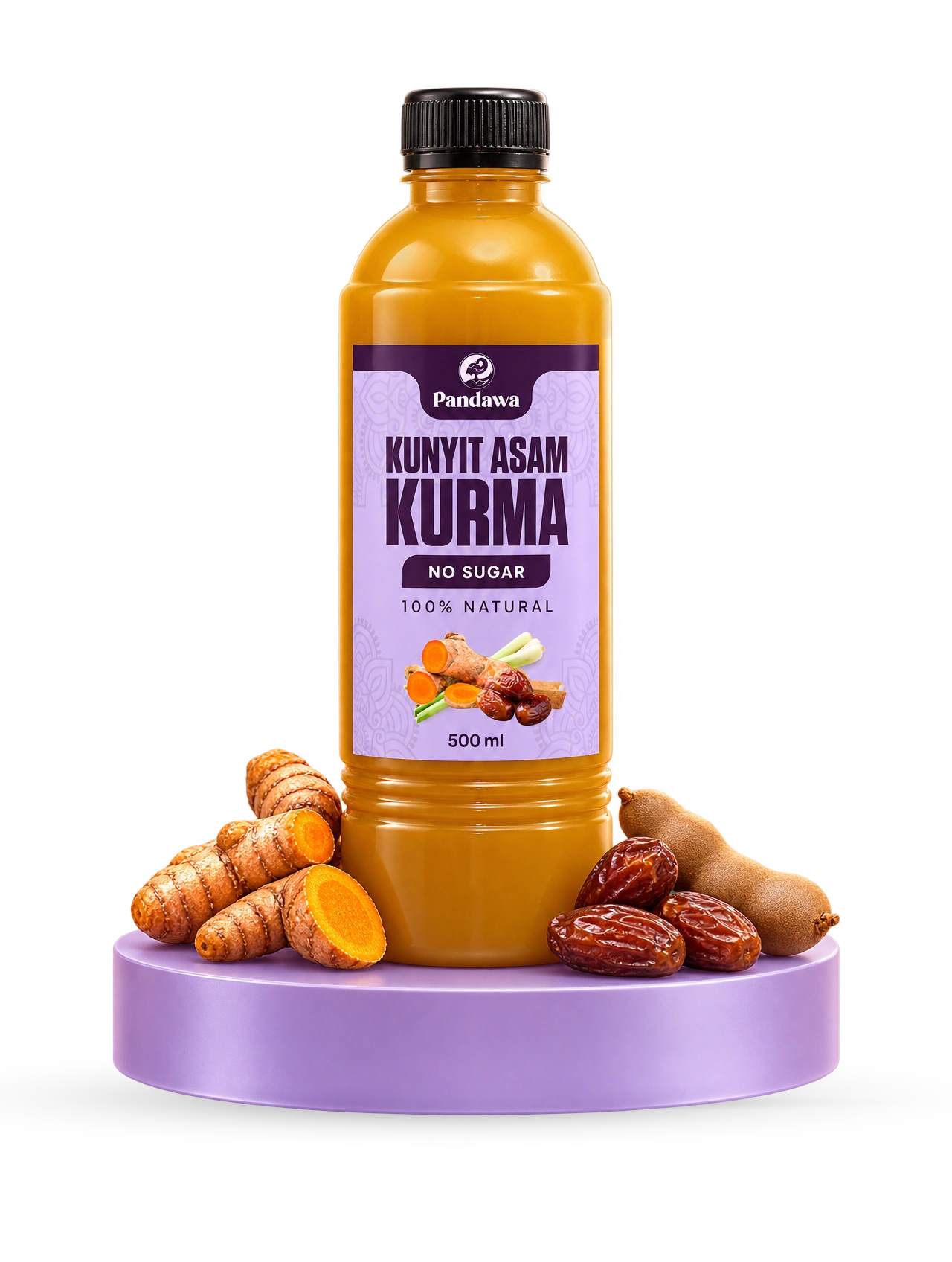 Kunyit Asam Kurma 500 ml — owner-supplied studio image