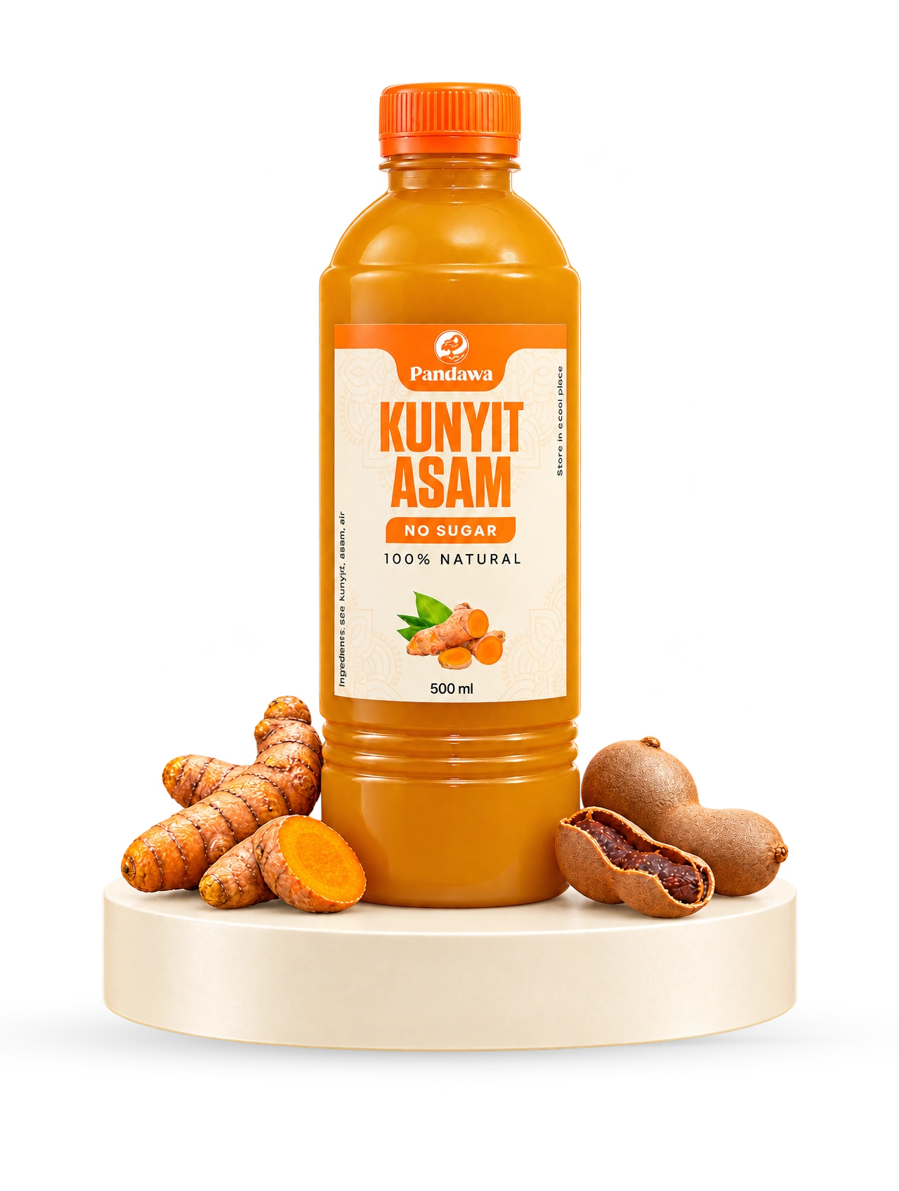 Kunyit Asam No Added Sugar 500 ml — owner-supplied studio image